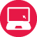 Internetový koutek (internetový koutek nebo pevné připojení na internet) ikona - ludor